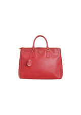 LARGE SAFFIANO LUX DOUBLE ZIP GALLERIA