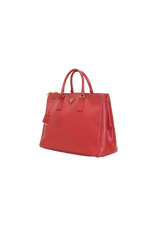 LARGE SAFFIANO LUX DOUBLE ZIP GALLERIA