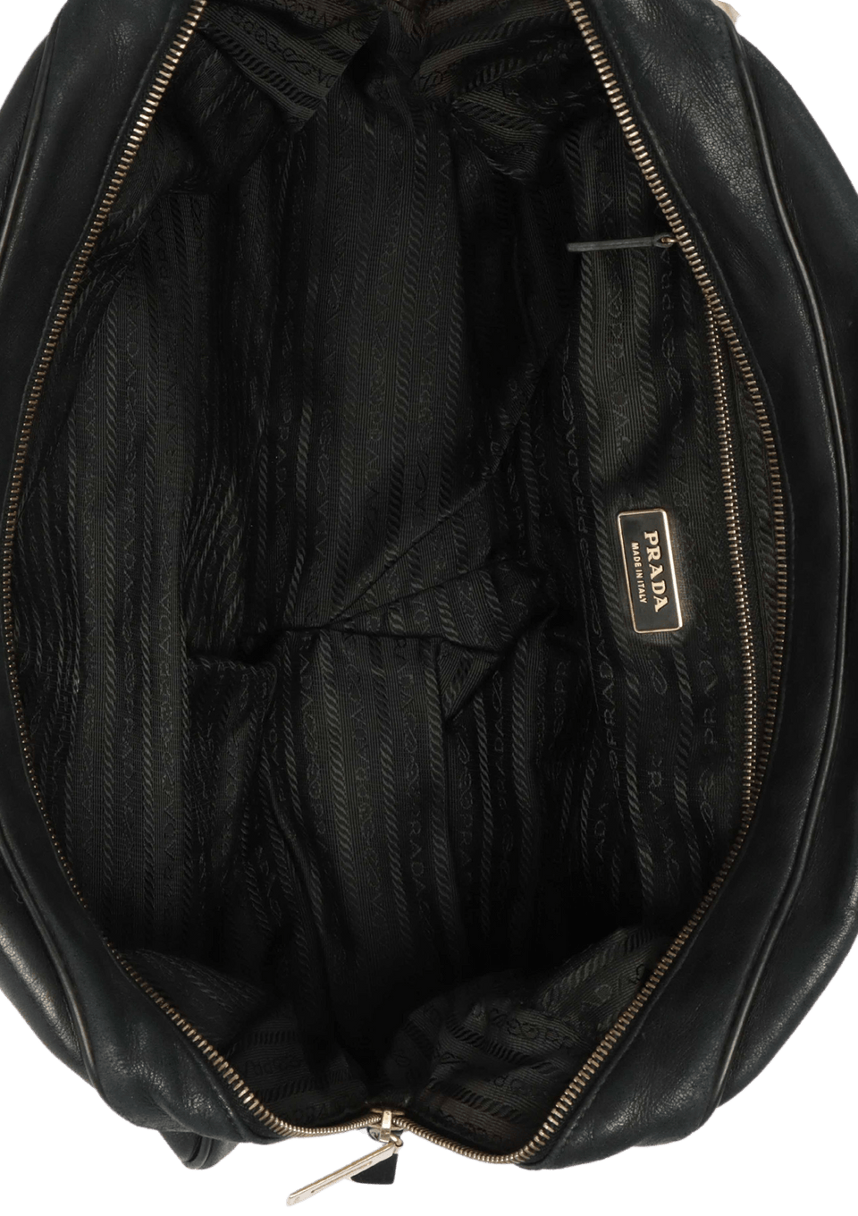 BOLSA PRADA LEATHER BOWLER BAG PRETO ORIGINAL – Gringa