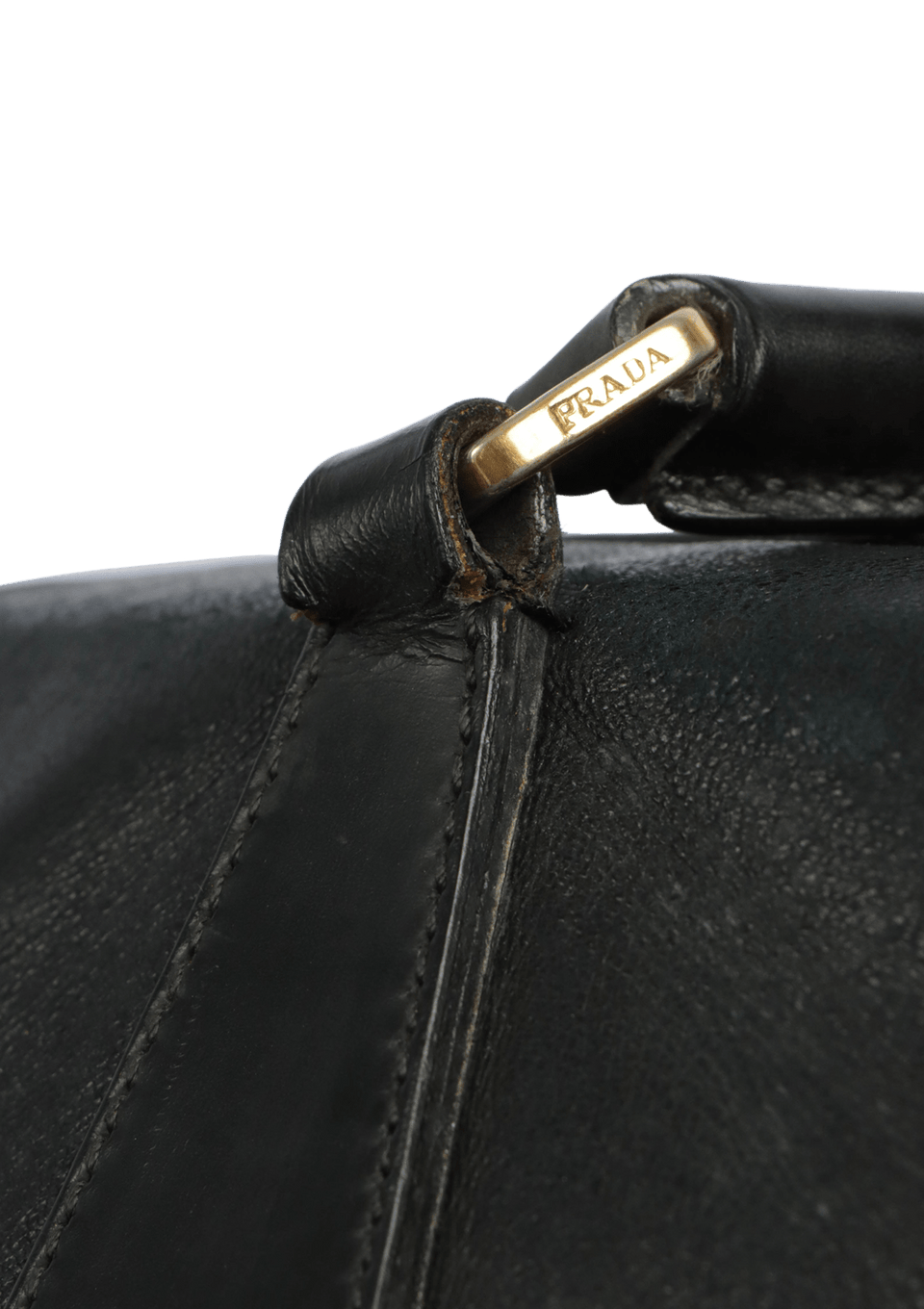 バッグ PRADA TASSEL BOWLER LEATHER BAG BOLSA PRADA LEATHER BOWLER BAG PRETO ORIGINAL – Gringa