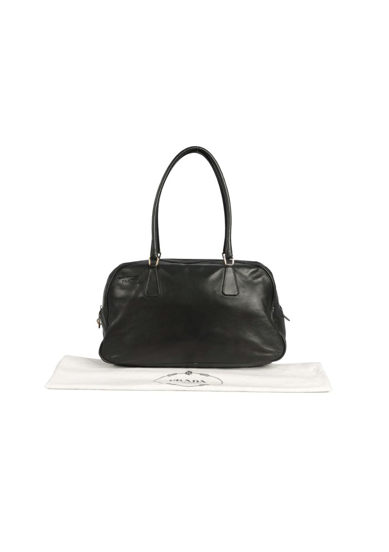 LEATHER BOWLER BAG