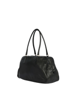 LEATHER BOWLER BAG