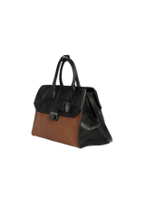 LEATHER TOP HANDLE BAG