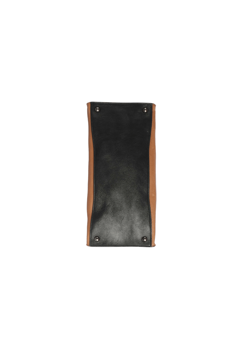 LEATHER TOP HANDLE BAG