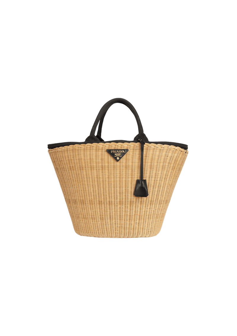 BOLSA PRADA MIDOLLINO CANAPA TOTE BEGE ORIGINAL – Gringa