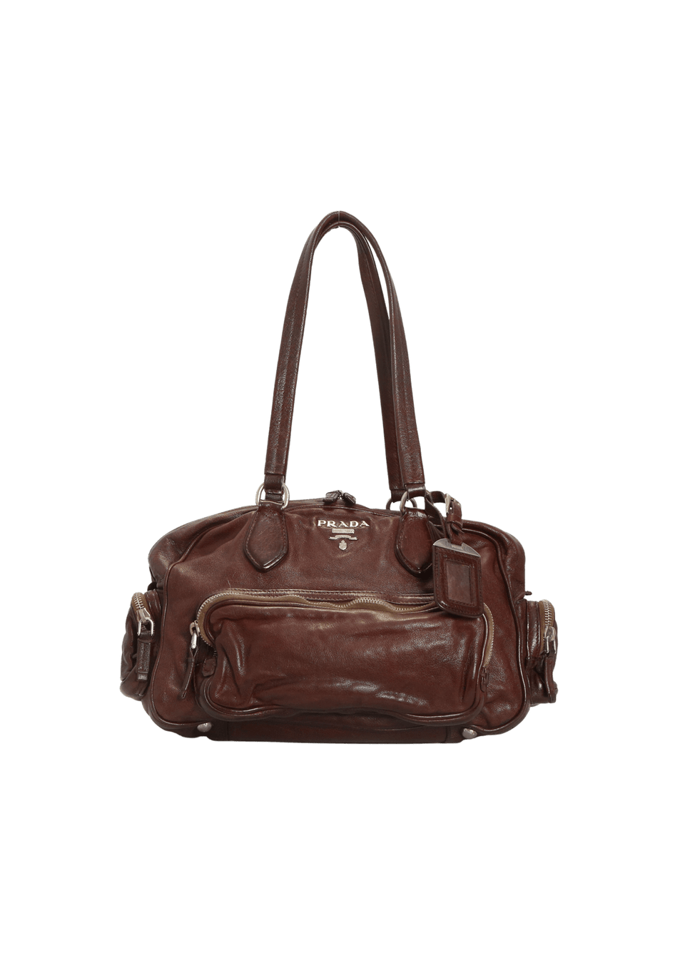 BOLSA PRADA MULTI POCKETS BAG MARROM ORIGINAL – Gringa