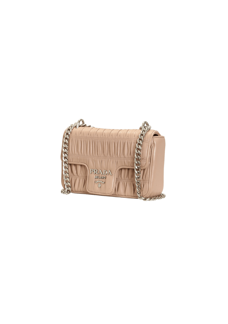 NAPPA GAUFFRE PATTINA FLAP BAG