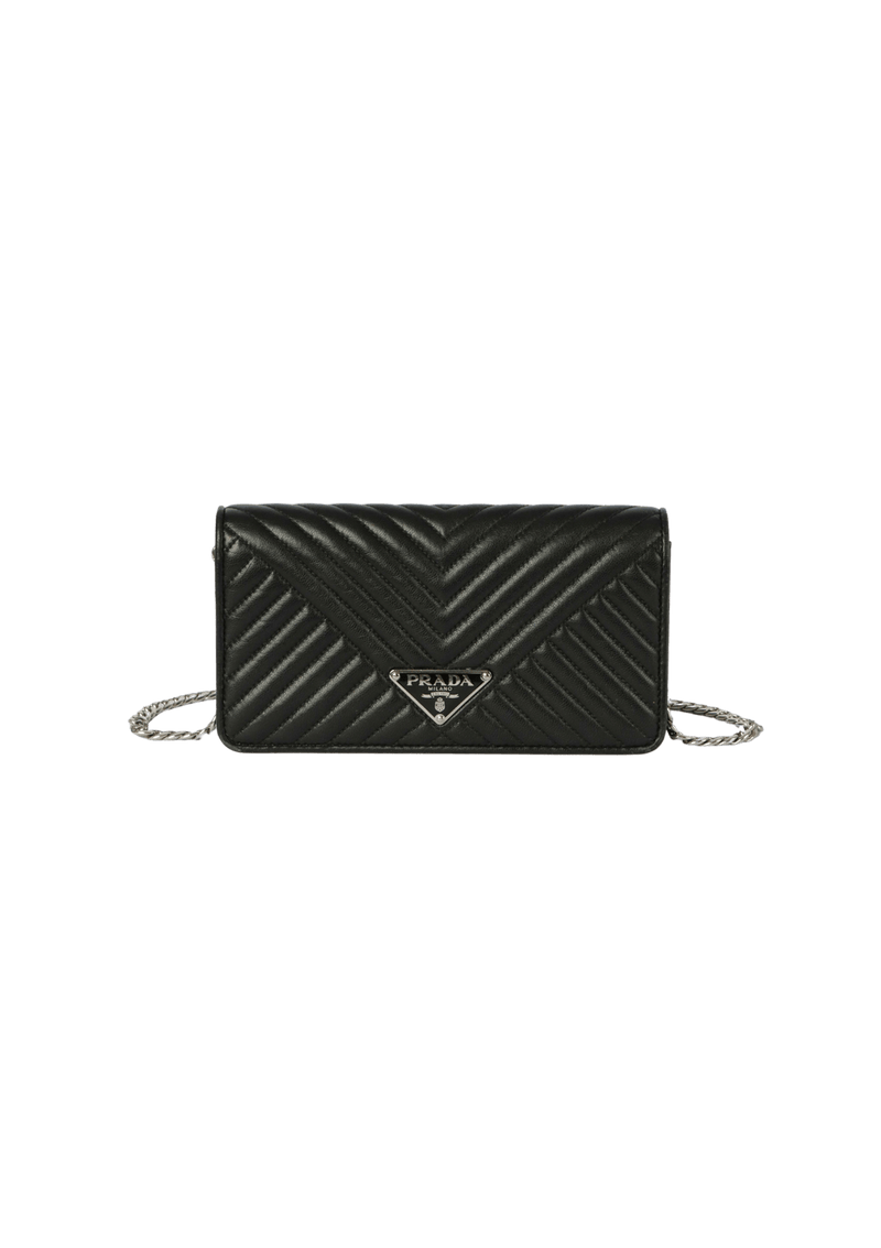 NAPPA IMPUNTURE MINI DIAGRAMME WALLET ON CHAIN