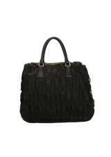 NYLON GAUFRE TOTE