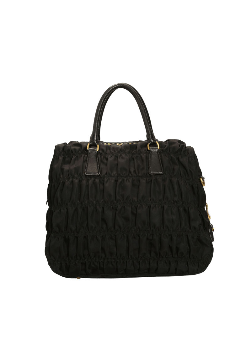 NYLON GAUFRE TOTE