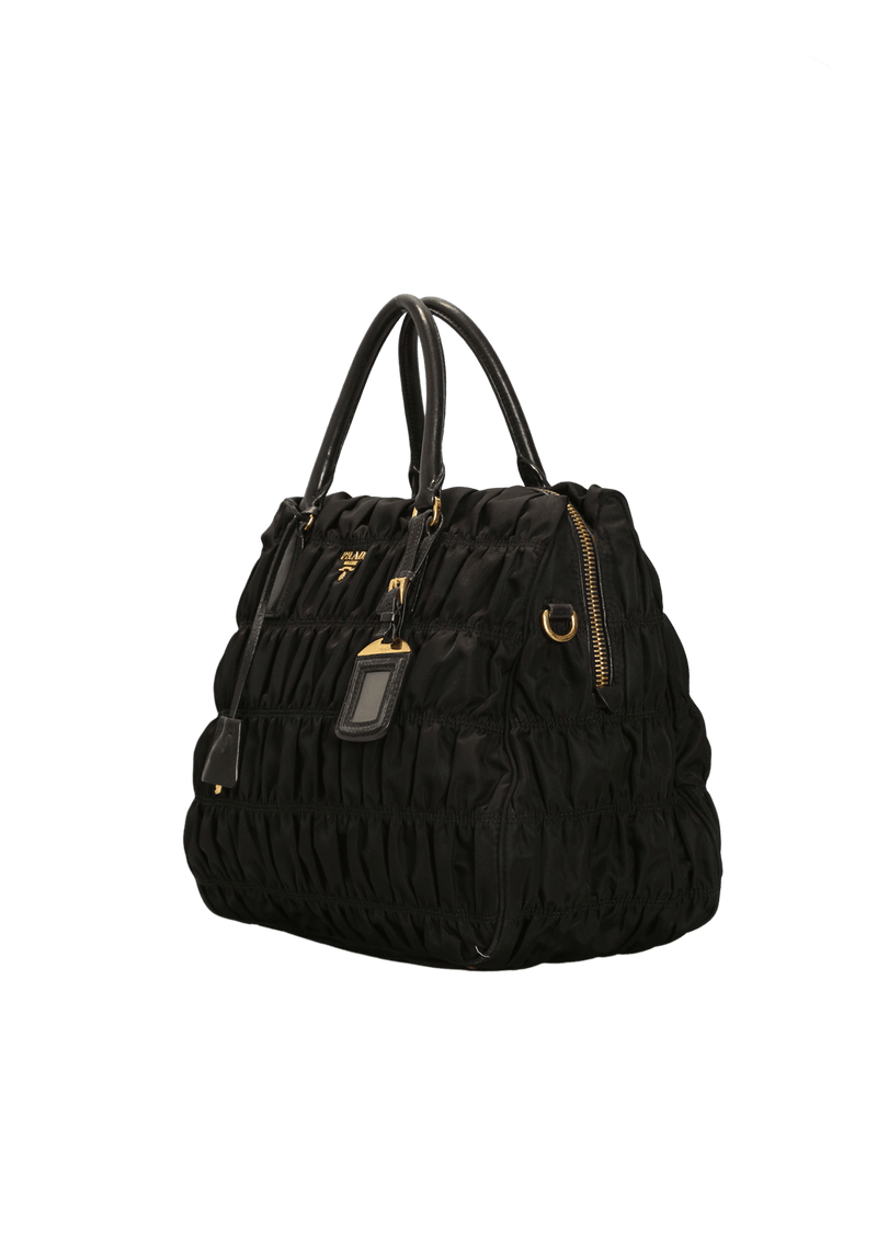 NYLON GAUFRE TOTE