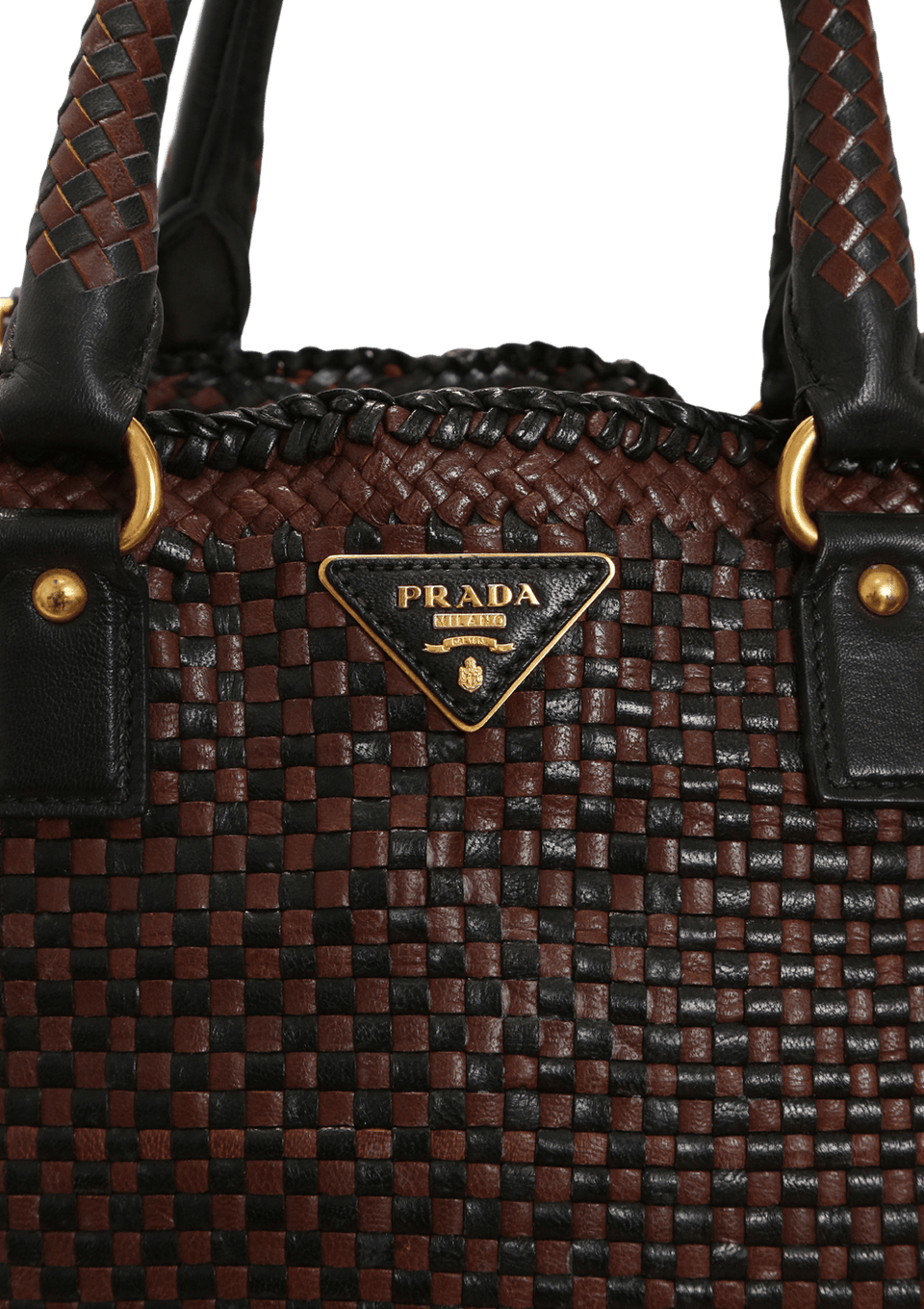 OPEN MADRAS WOVEN TOTE