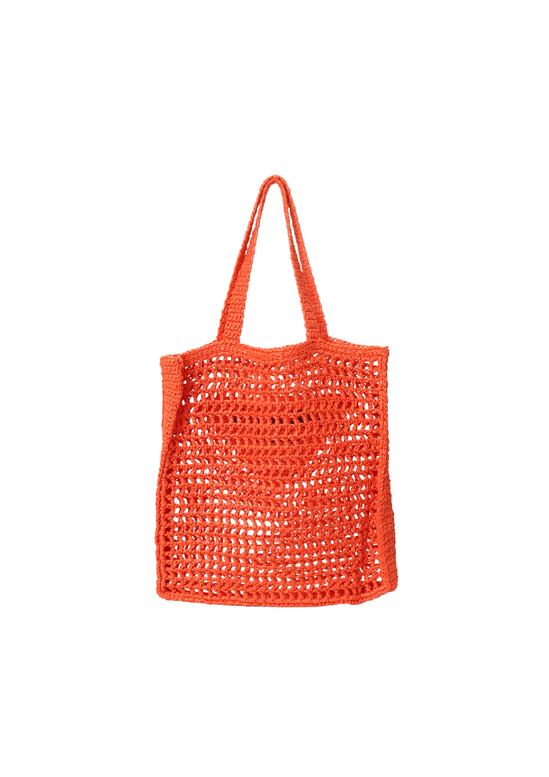 RAFFIA LOGO TOTE BAG