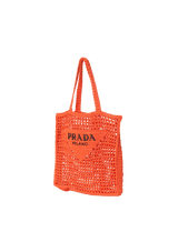 RAFFIA LOGO TOTE BAG