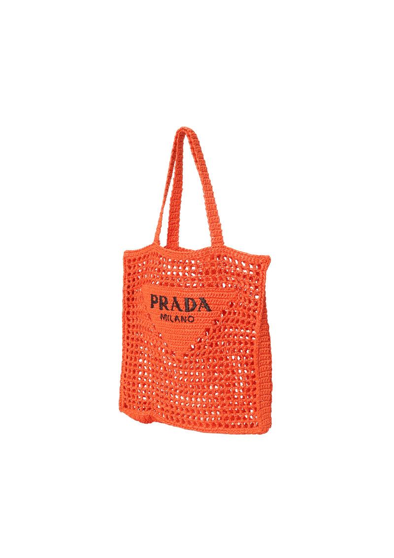 RAFFIA LOGO TOTE BAG