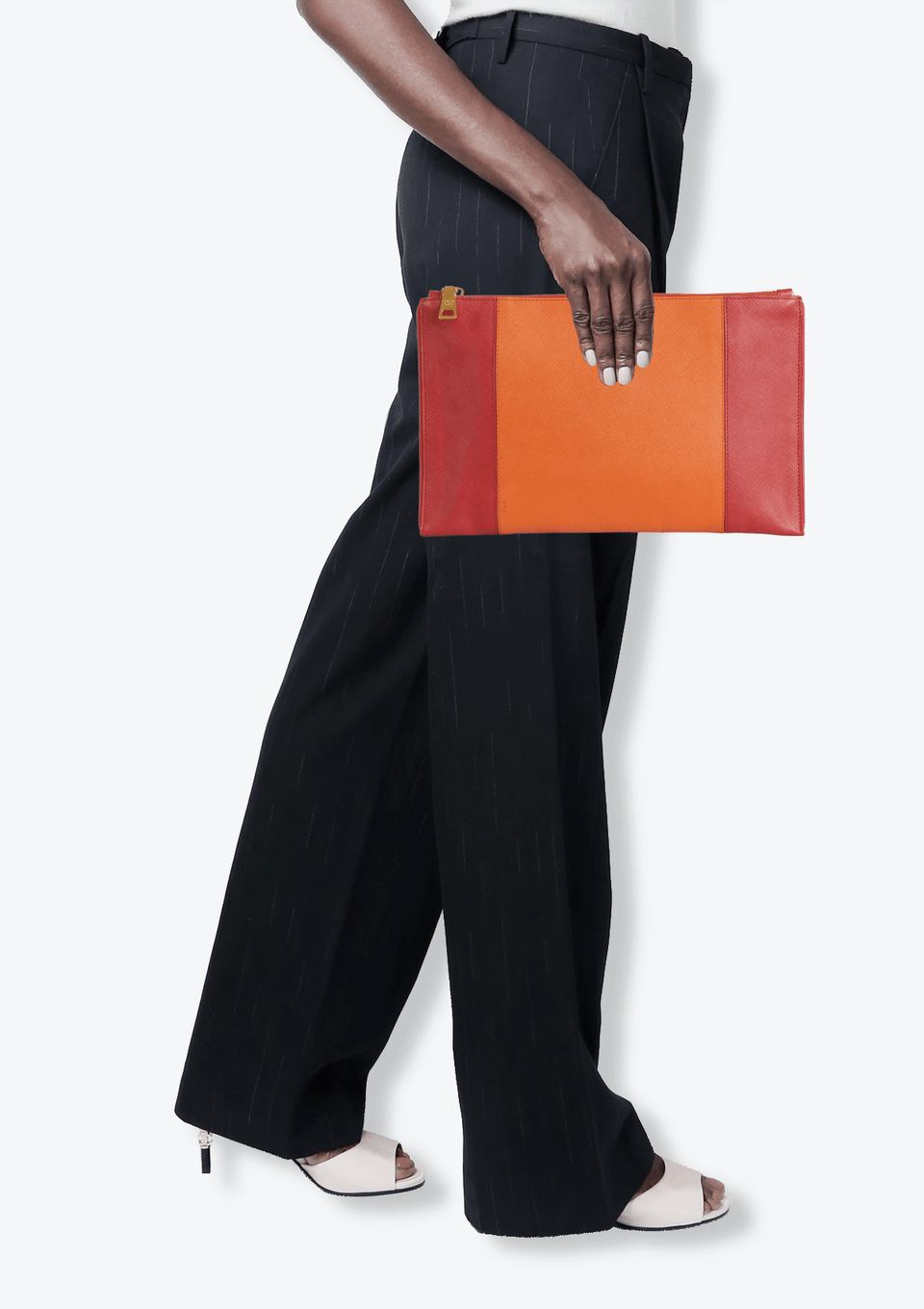 SAFFIANO BICOLOR POUCH