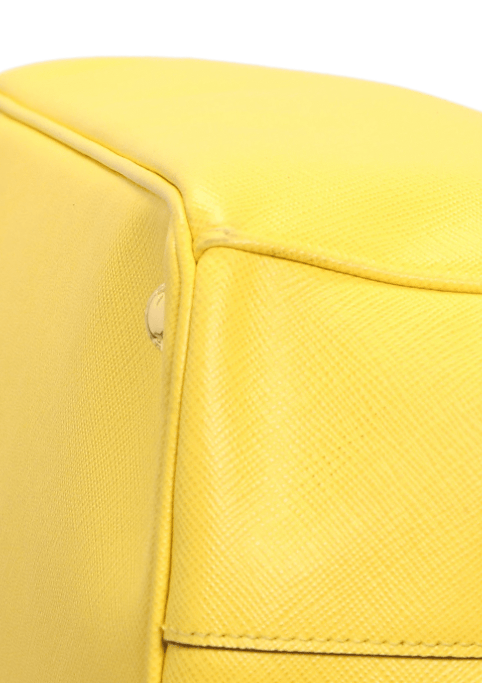 BOLSA PRADA SAFFIANO DOUBLE ZIP GALLERIA AMARELO ORIGINAL – Gringa