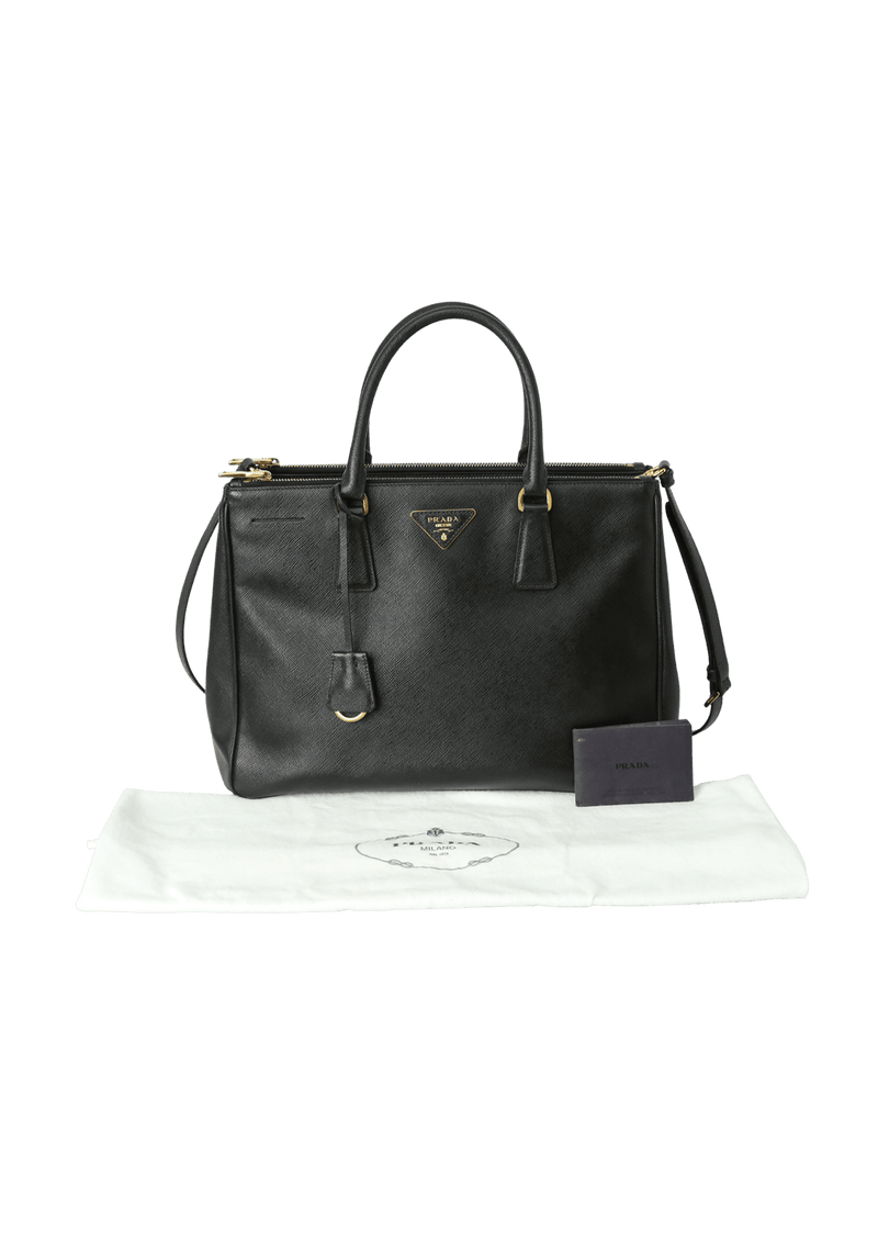 SAFFIANO LUX DOUBLE ZIP GALLERIA