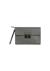SAFFIANO LUX KEY LOCK WRISTLET