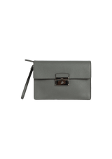 SAFFIANO LUX KEY LOCK WRISTLET