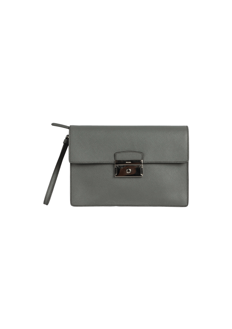 SAFFIANO LUX KEY LOCK WRISTLET