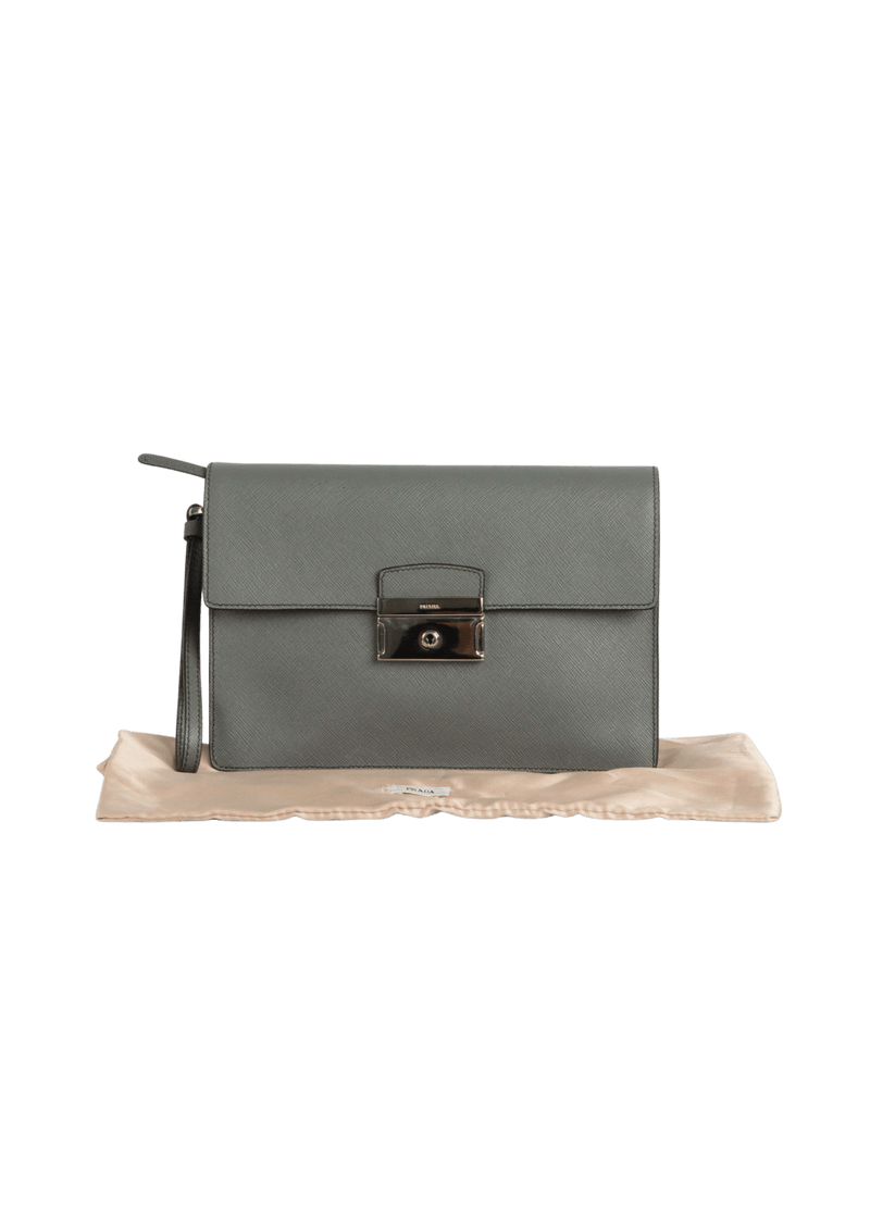 SAFFIANO LUX KEY LOCK WRISTLET