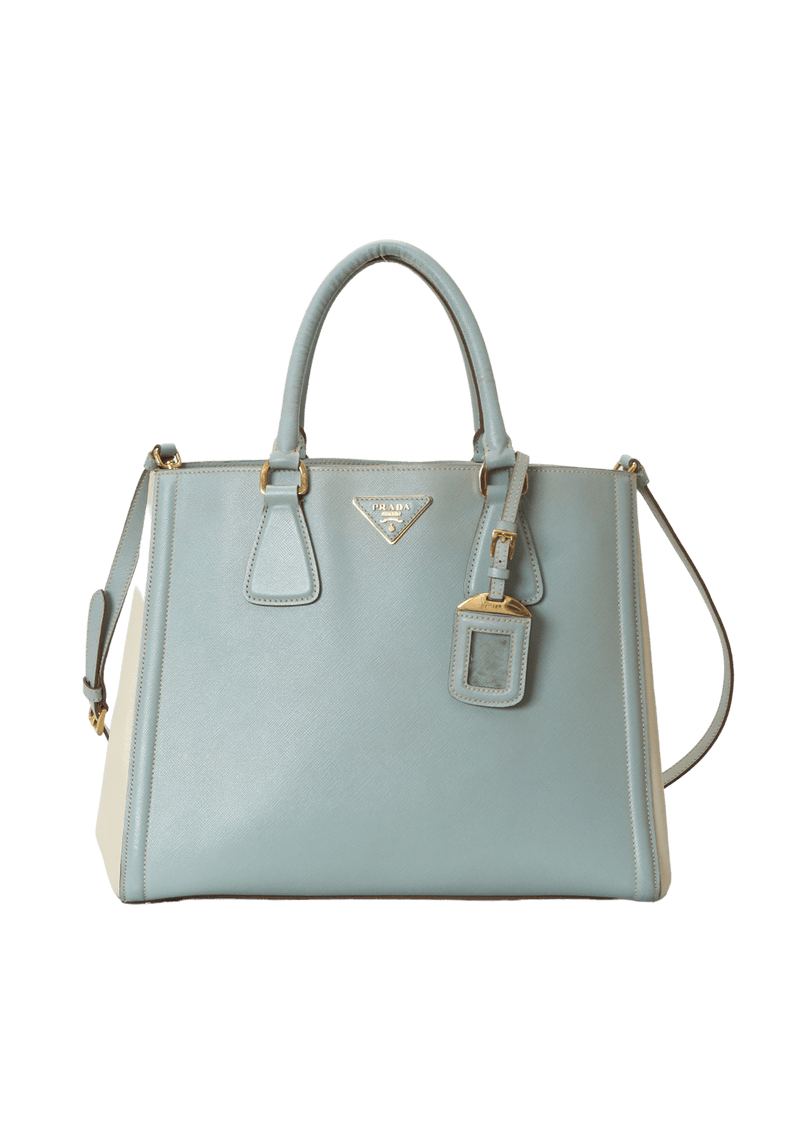 SAFFIANO LUX MEDIUM BICOLOR TOTE