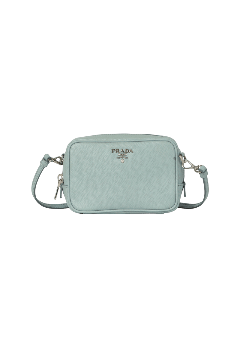 BOLSA PRADA SAFFIANO MINI CAMERA BAG AZUL ORIGINAL Gringa