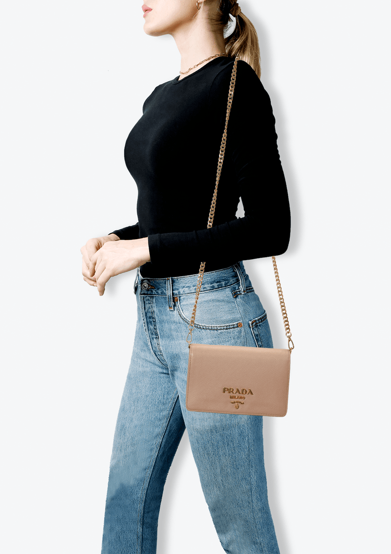 SAFFIANO MINI CHAIN BAG