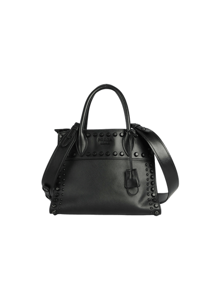 Bolsa Prada Bandoleira Leather Saffiano Black