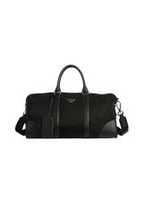 SAFFIANO-TRIMMED TESSUTO SUITCASE