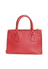 SMALL SAFFIANO LUX DOUBLE ZIP GALLERIA