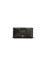 SOFT CALF DIAGRAMME WALLET ON CHAIN