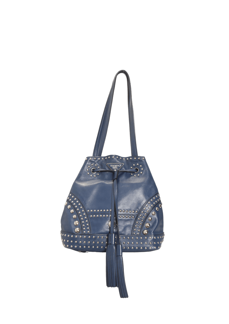 SOFT CALF STUDDED BAG