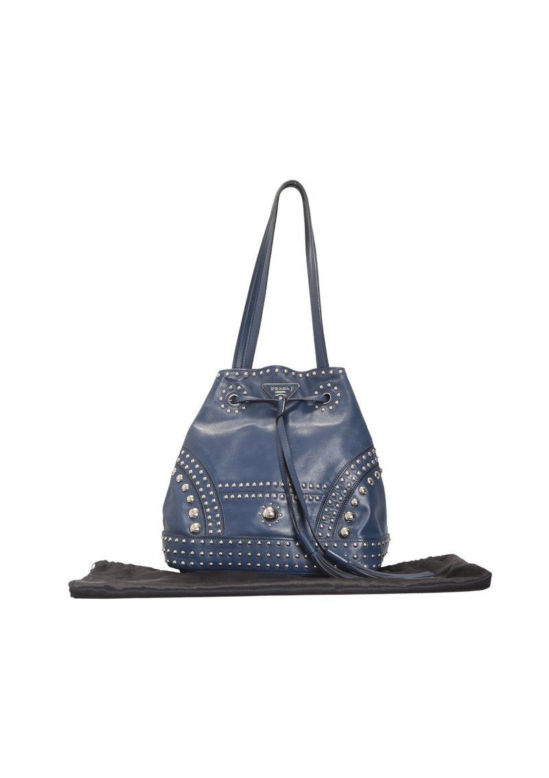 SOFT CALF STUDDED BAG