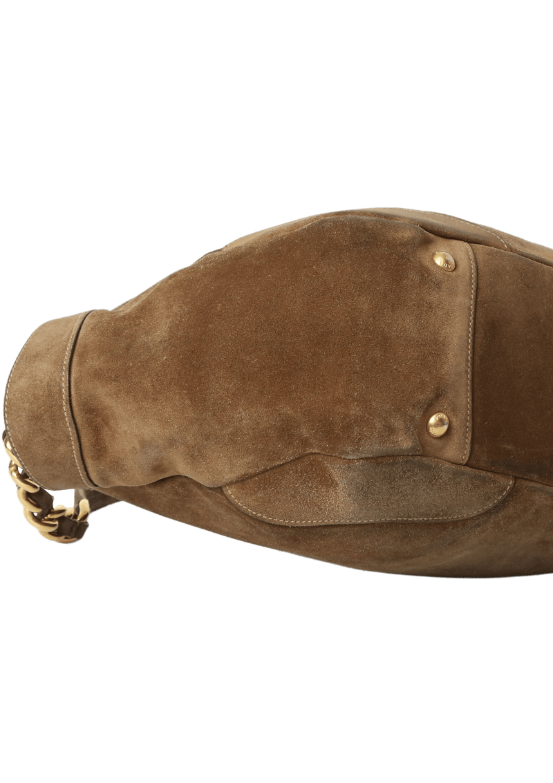 SUEDE SIDE POCKET HOBO