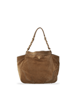 SUEDE SIDE POCKET HOBO