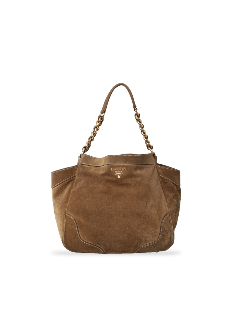 SUEDE SIDE POCKET HOBO