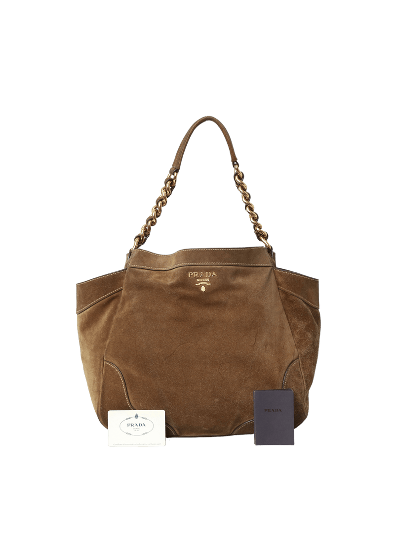 SUEDE SIDE POCKET HOBO