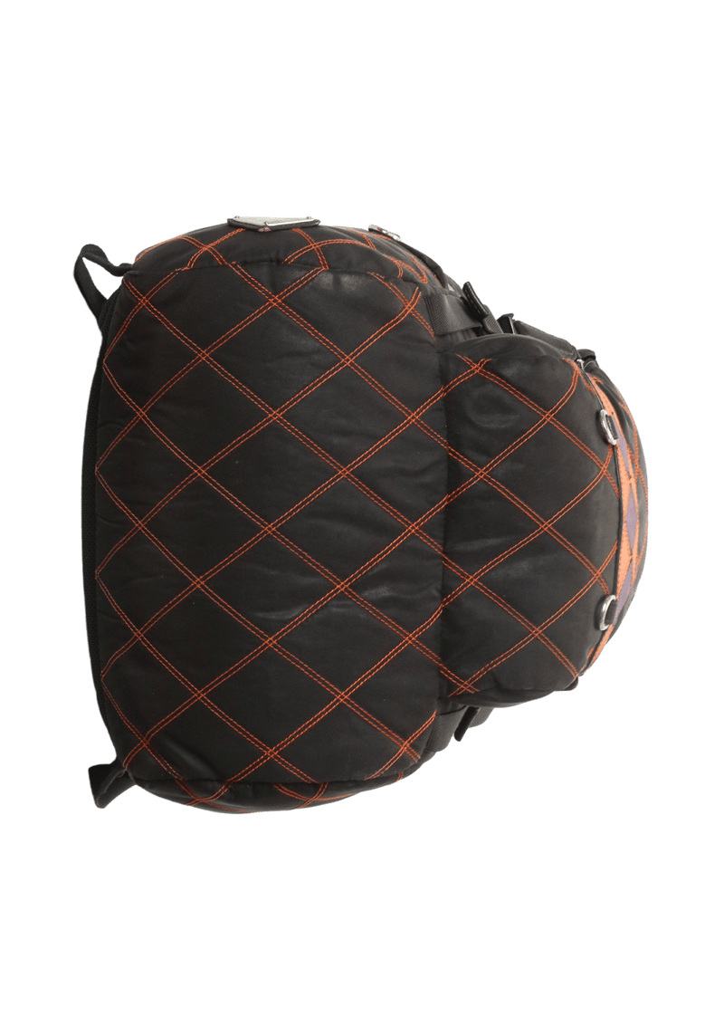 TESSUTO IMPUNTURATO DOUBLE BUCKLE BACKPACK