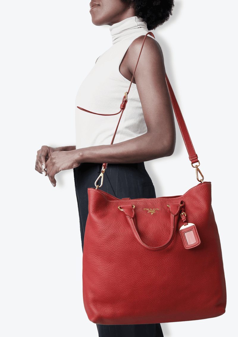 Prada vitello daino best sale shopper