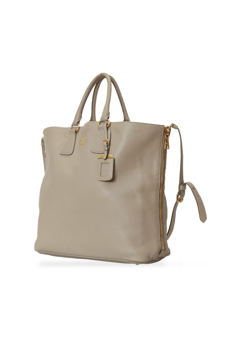 VITELLO DAINO SHOPPER ZIP