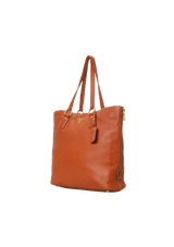 VITELLO DAINO ZIP SHOPPER TOTE