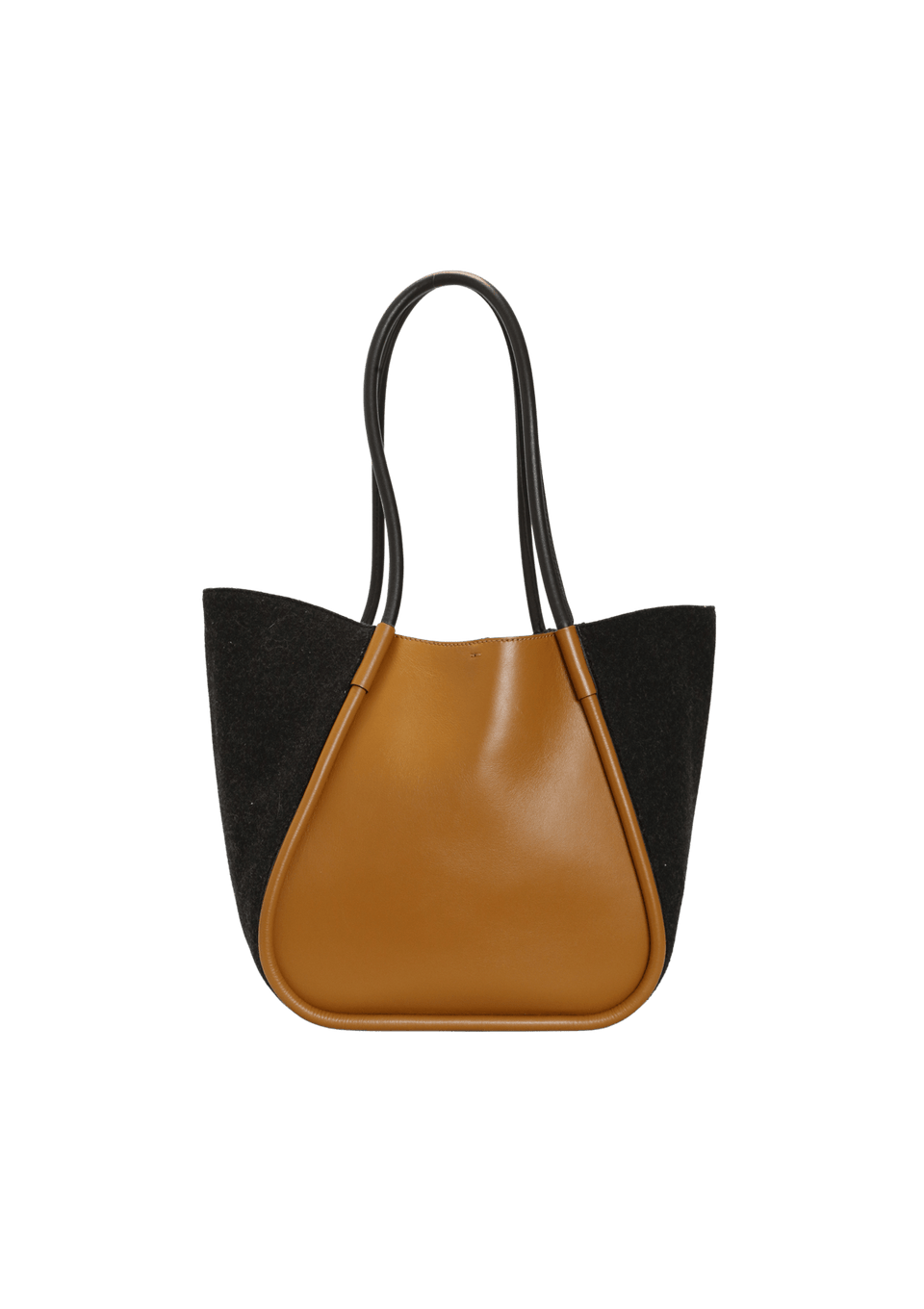 LARGE FELTED RUCHED TOTE