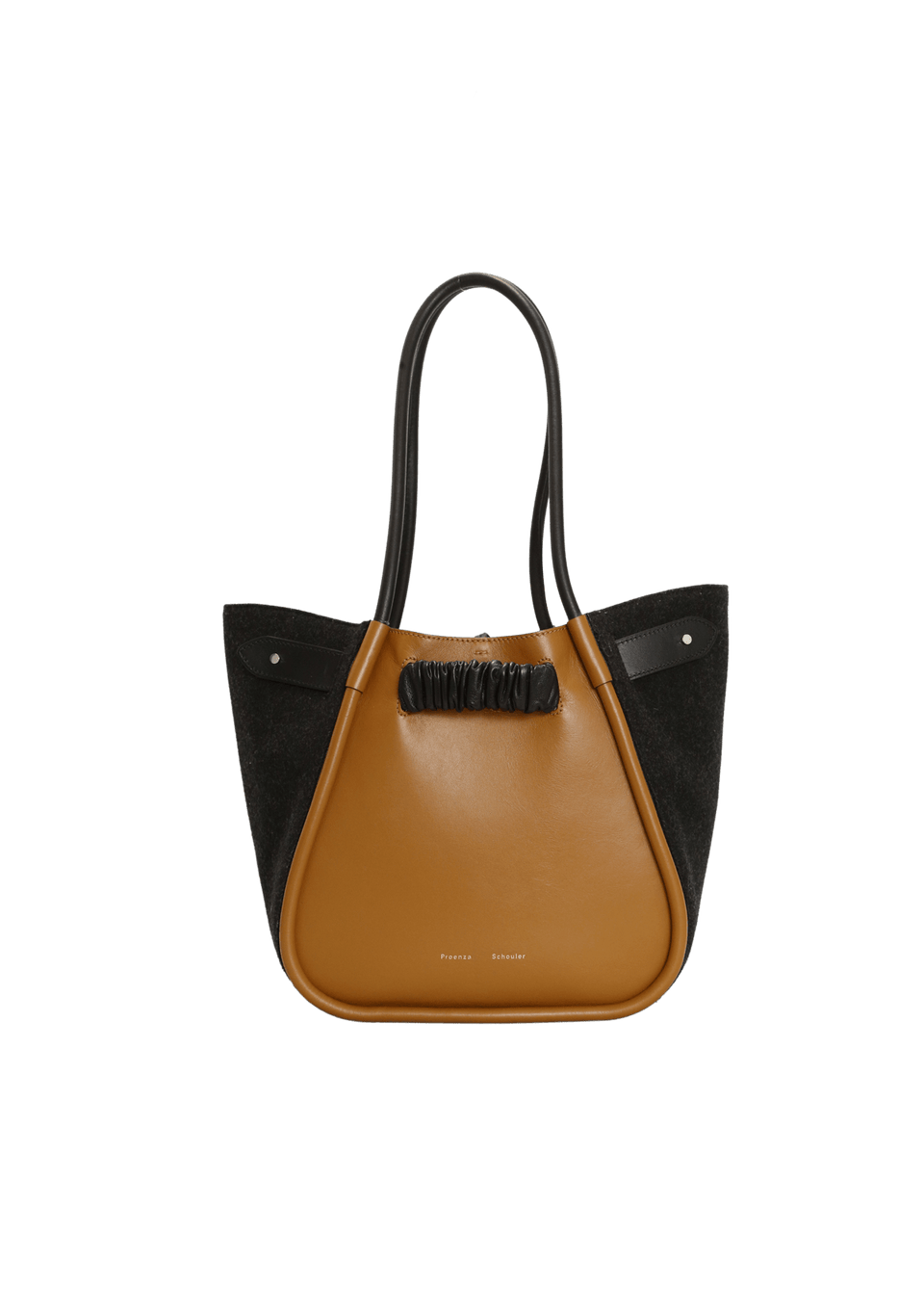 LARGE FELTED RUCHED TOTE