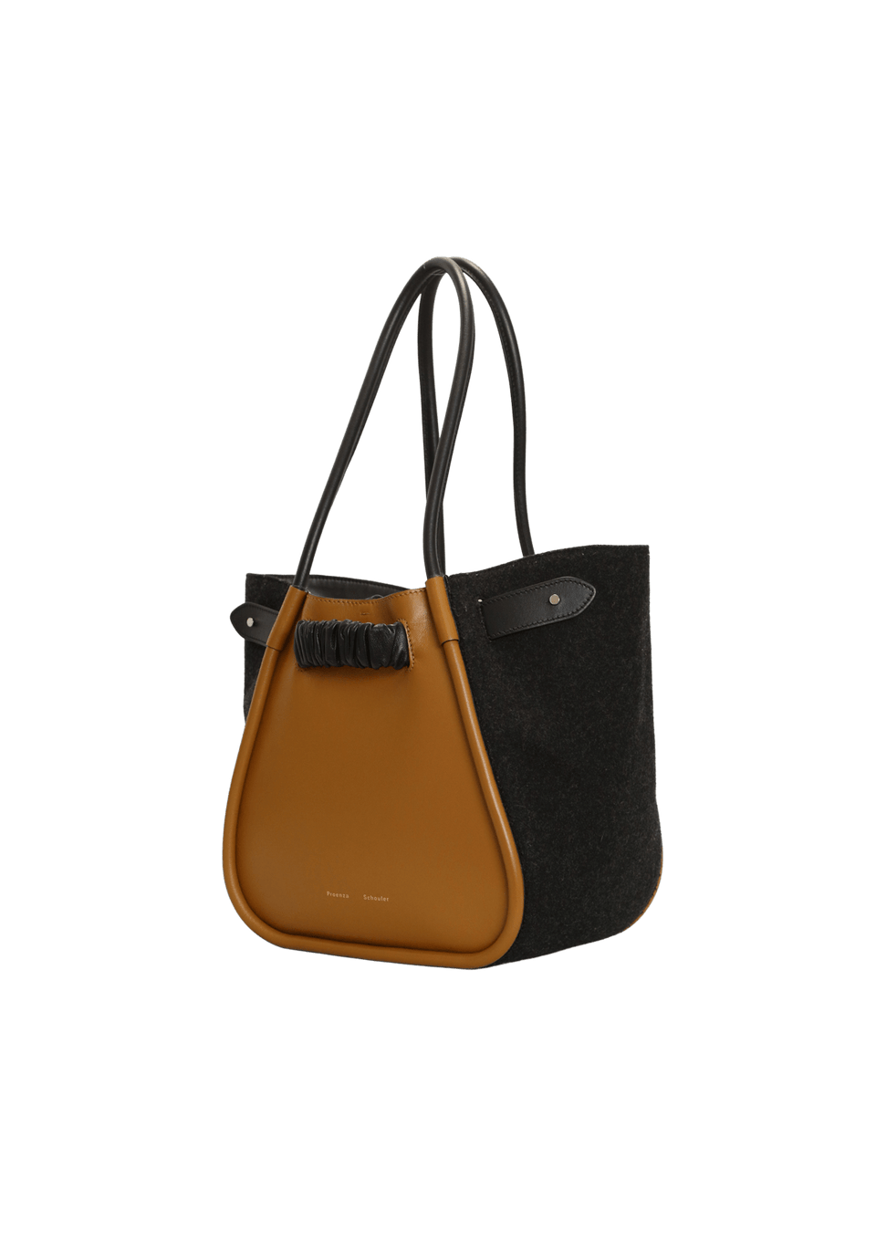 LARGE FELTED RUCHED TOTE