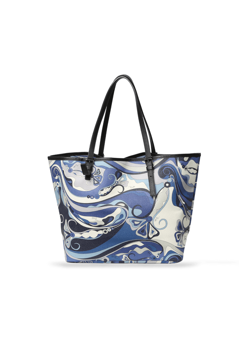 PRINTED TOTE WITH POUCH