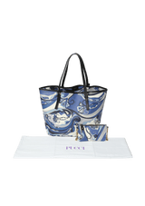 PRINTED TOTE WITH POUCH