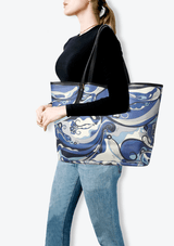 PRINTED TOTE WITH POUCH