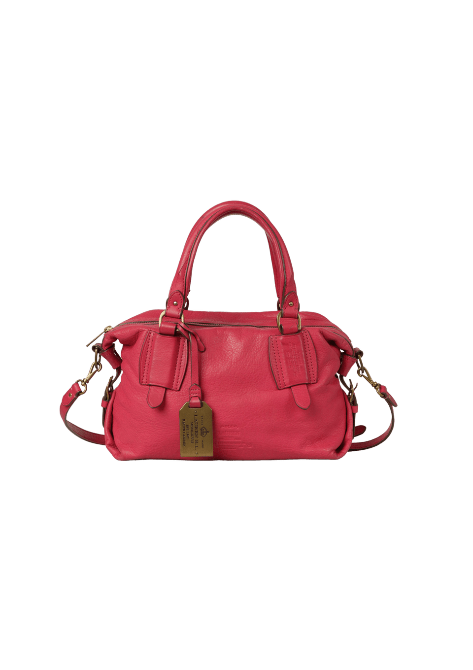 ロラライハリス BOLSA RALPH LAUREN LEATHER SATCHEL BAG ROSA ORIGINAL – Gringa
